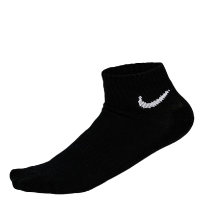 Everyday Cushioned Training Ankle Socks (3 Pairs) BLACK/WHITE