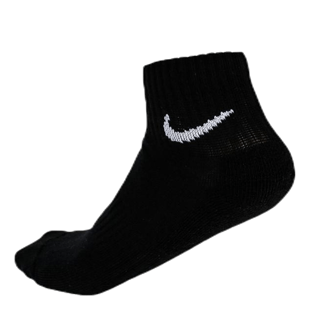 Everyday Cushioned Training Ankle Socks (3 Pairs) BLACK/WHITE