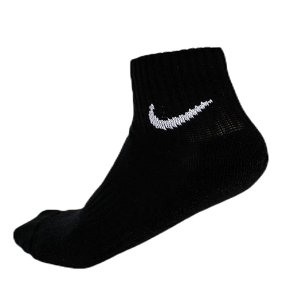 Everyday Cushioned Training Ankle Socks (3 Pairs) BLACK/WHITE