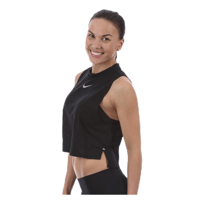 Tailwind Top Cool Crop Black