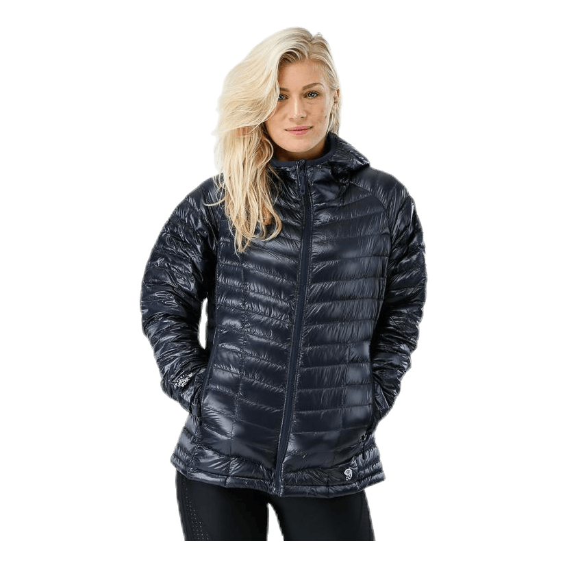 Ghost Whisperer Hooded Down Jacket Black/Grey