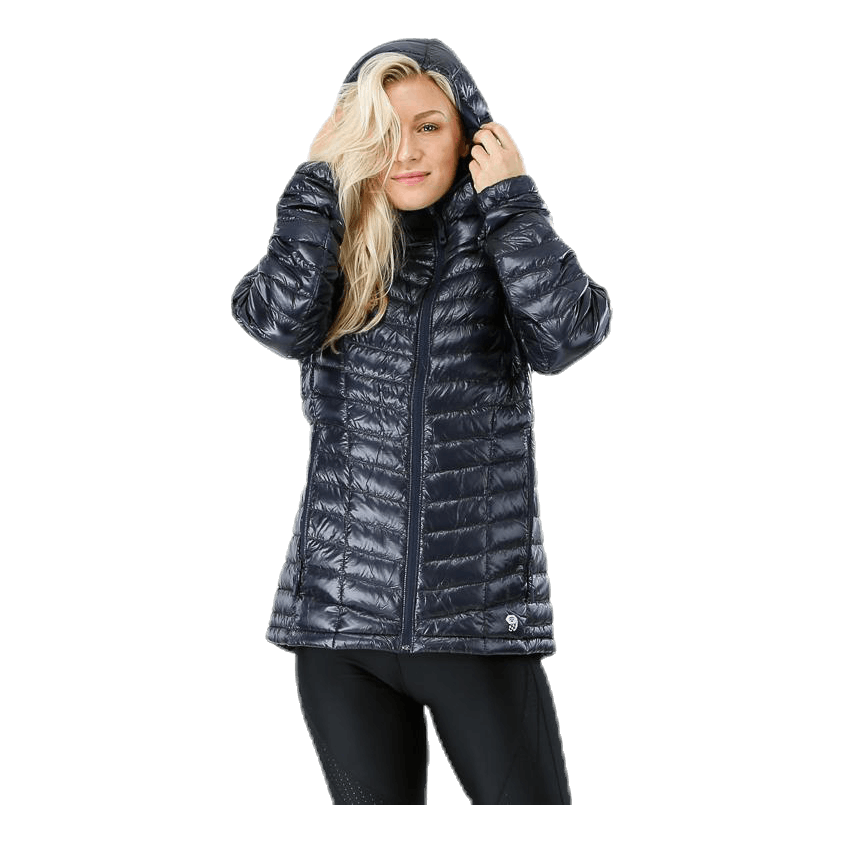 Ghost Whisperer Hooded Down Jacket Black/Grey
