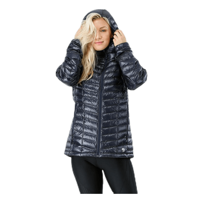 Ghost Whisperer Hooded Down Jacket Black/Grey