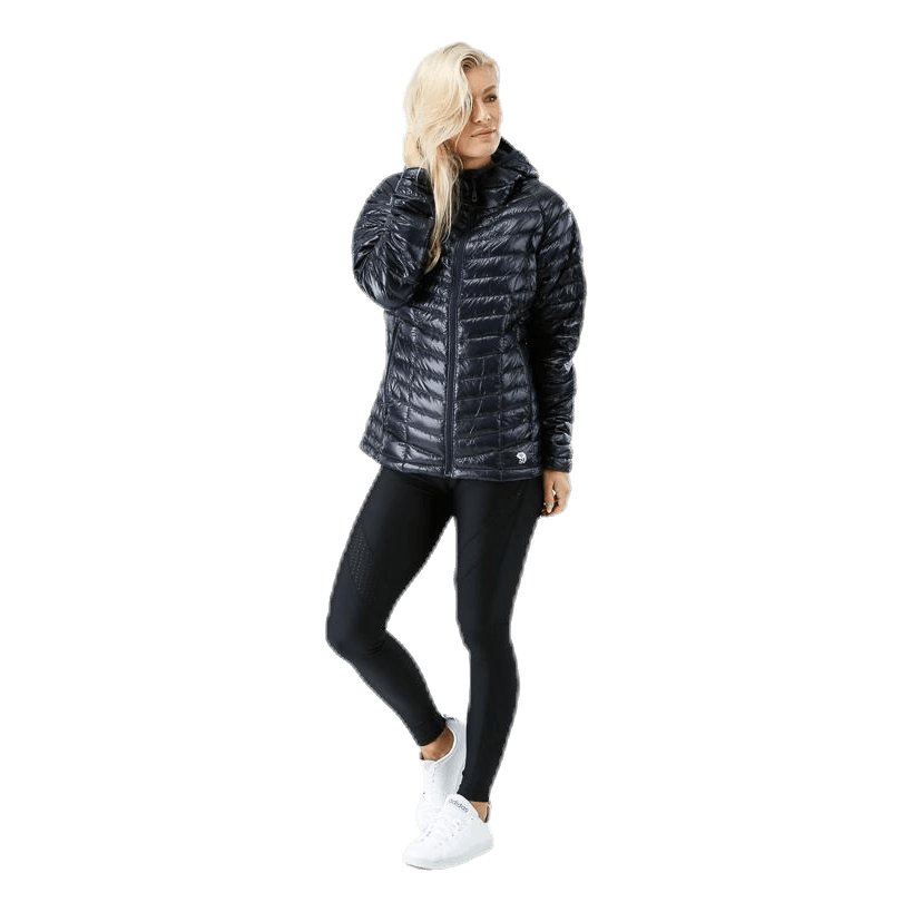 Ghost Whisperer Hooded Down Jacket Black/Grey