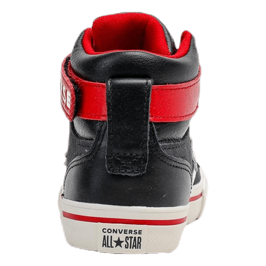 Pro Blaze Strap Hi Junior Black Red Converse Runforest