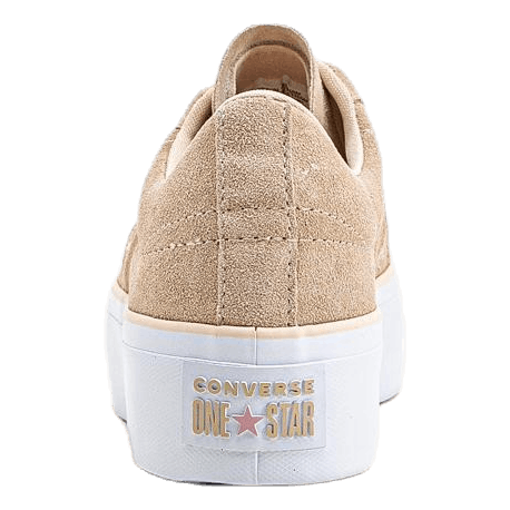 One star platform sales suede low top