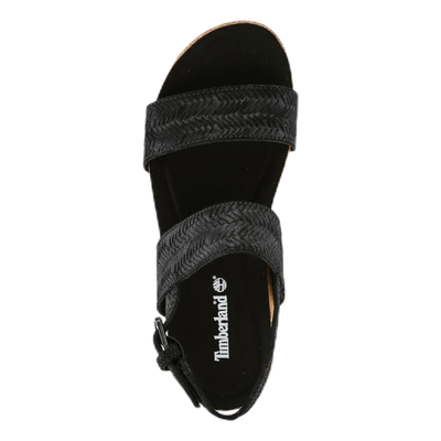 Malibu Waves 2 Band Sandal Black