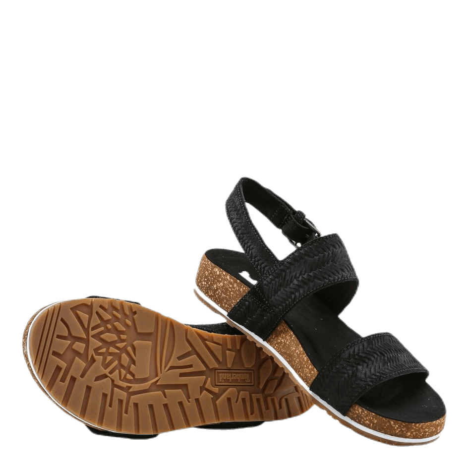 Malibu Waves 2 Band Sandal Black