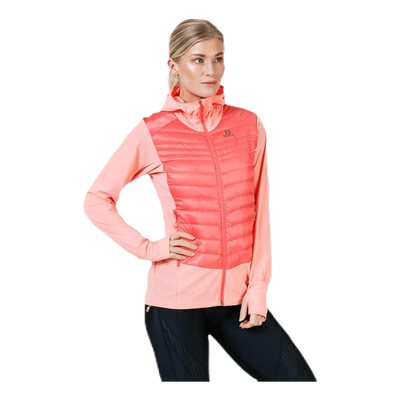 Haloes Down Hybrid Hoodie Pink