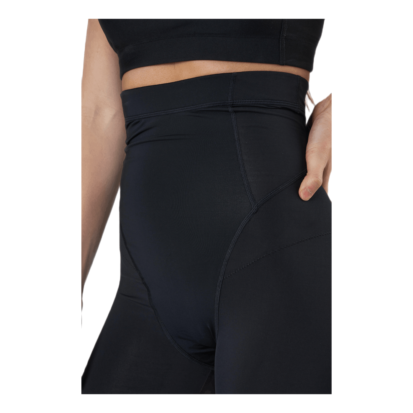Postnatal Maternity Comp Tights Black
