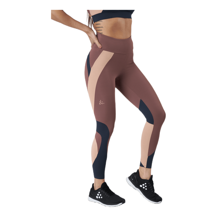 Flow Blocked Tights Purple