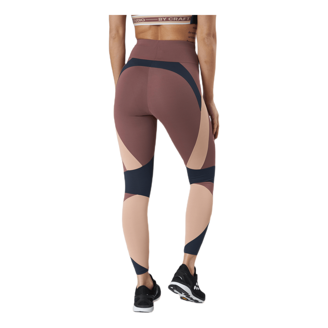 Flow Blocked Tights Purple