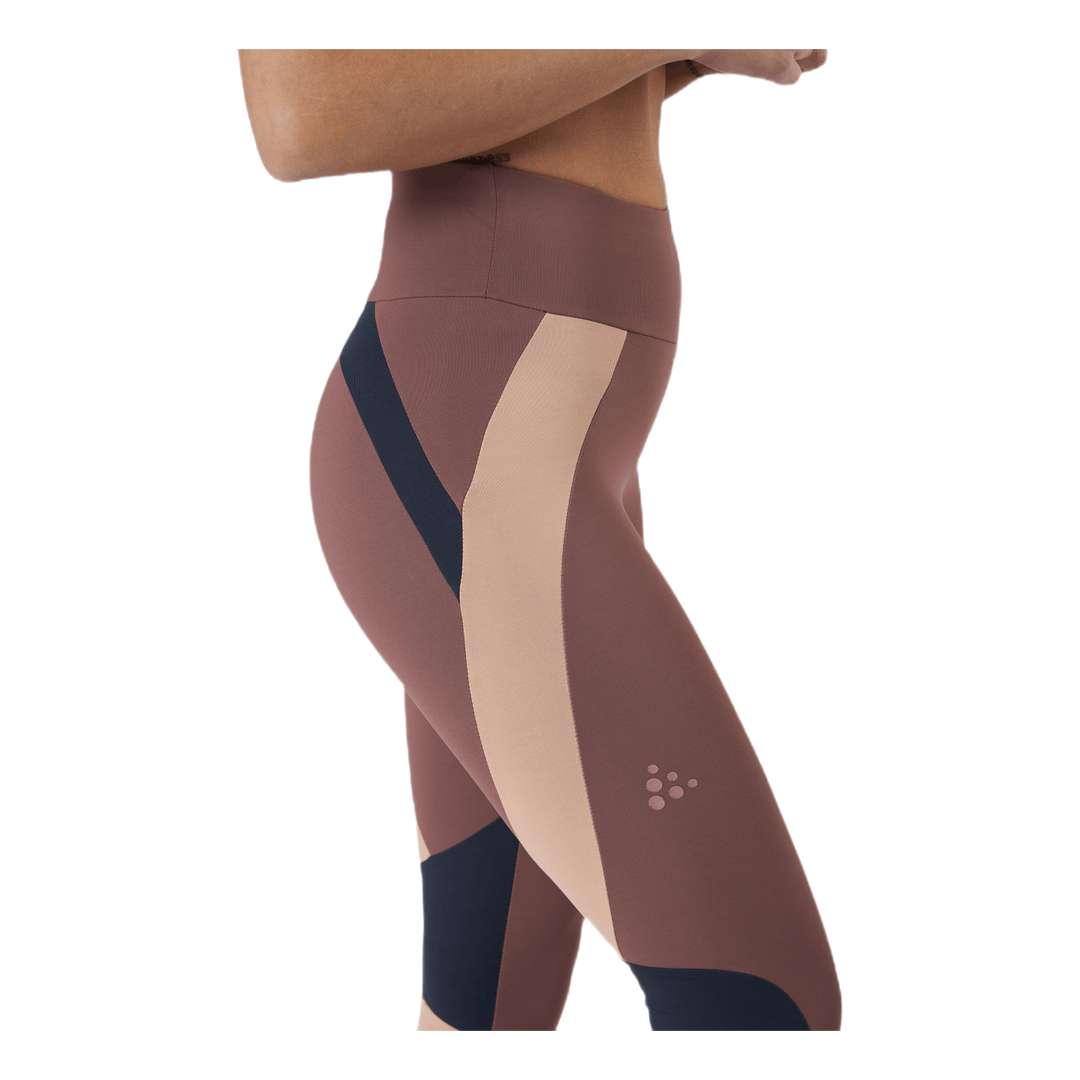 Flow Blocked Tights Purple