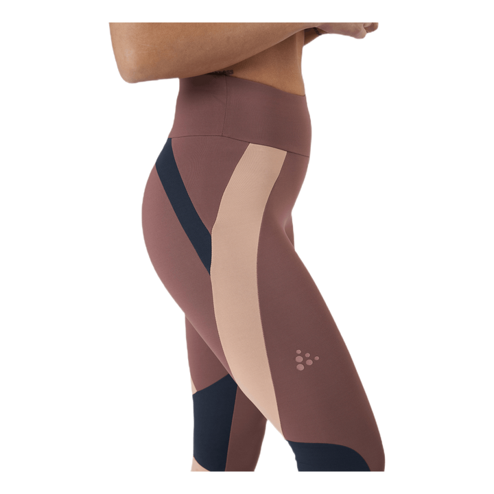 Flow Blocked Tights Purple