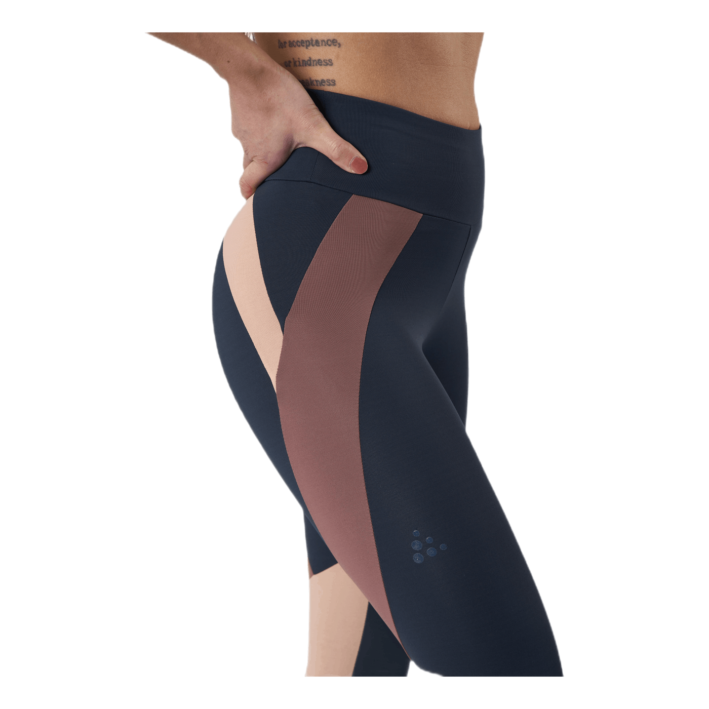 Flow Blocked Tights Blue/Purple