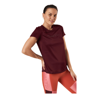 Core Essence SS Mesh Tee Red