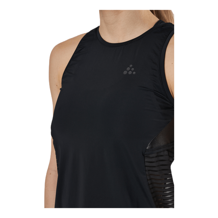 ADV Charge Shiny Singlet Black