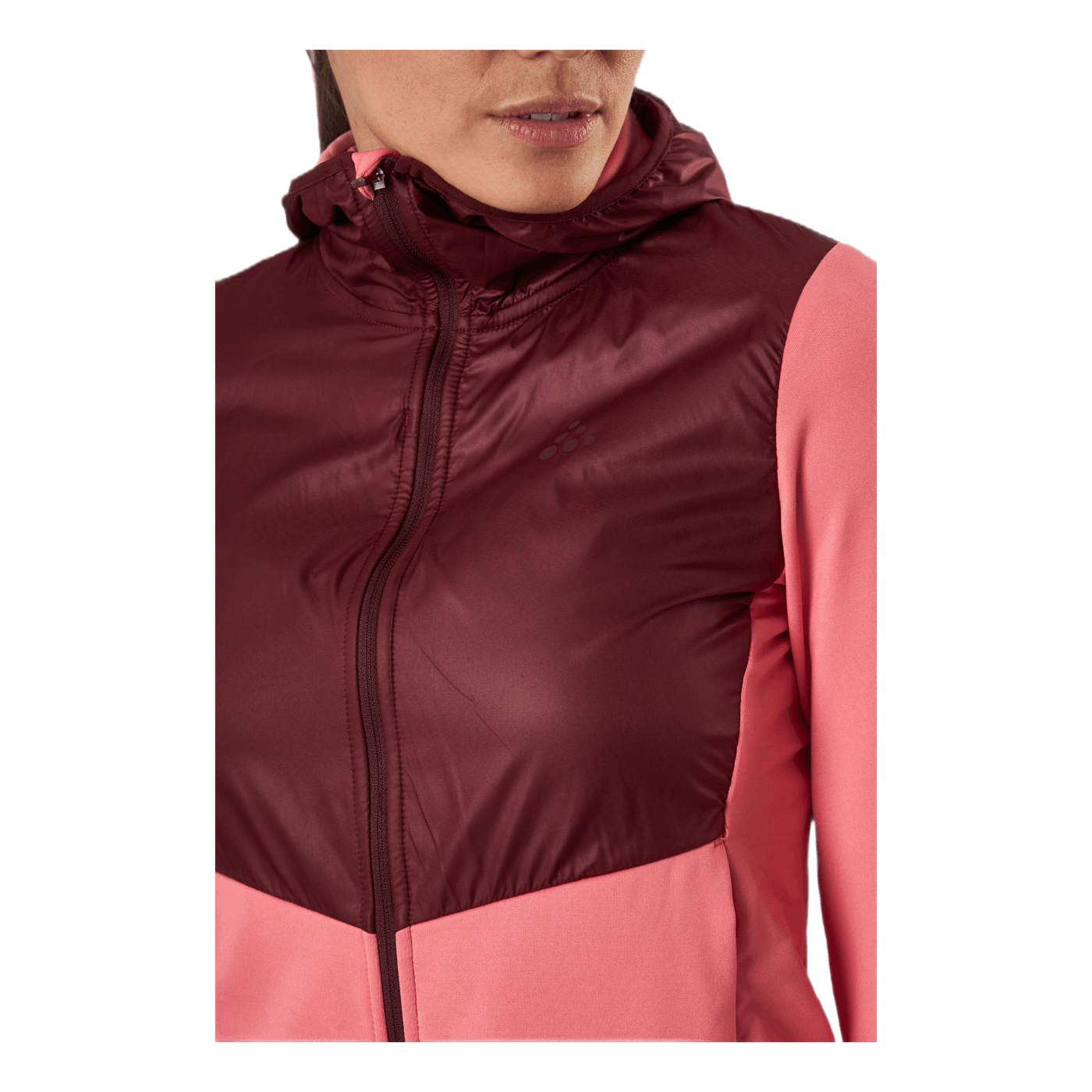 ADV Charge Jersey Hood Jkt Pink/Red