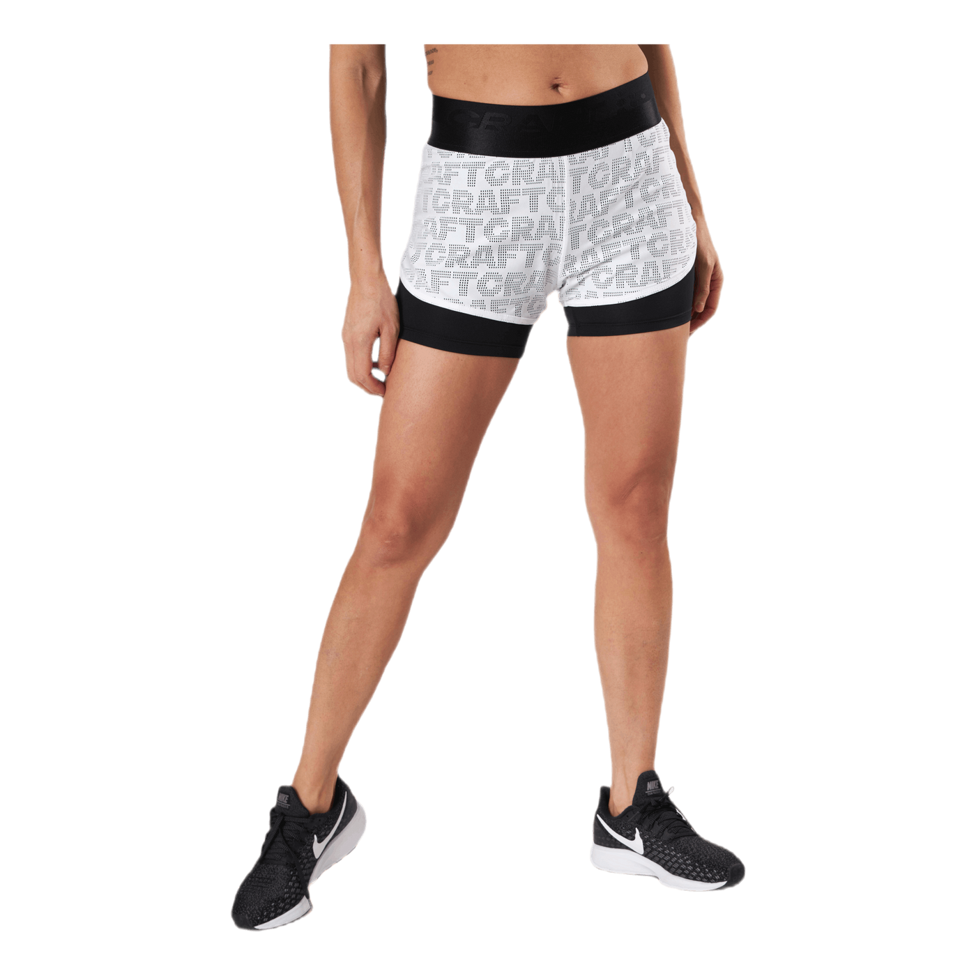 Core Charge Logo Shorts White/Black