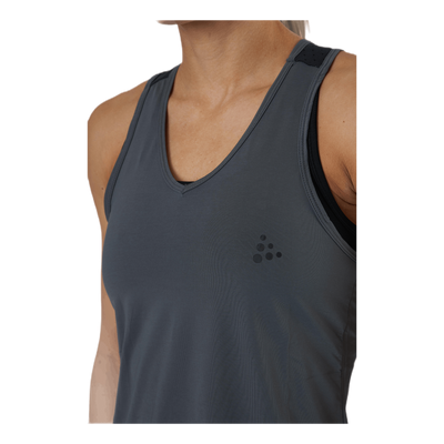 ADV Charge Perforated Singlet Black/Grey
