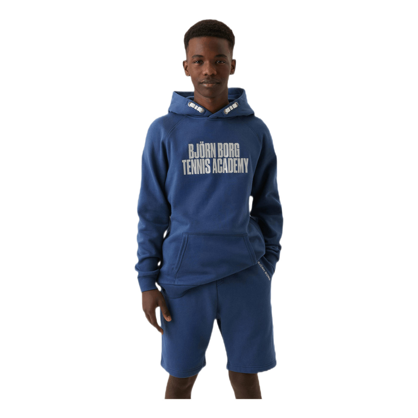 Jr Borg Sport Hoodie Blue