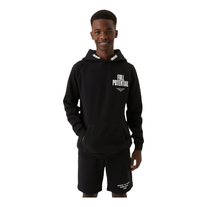 Jr Borg Sport Hoodie Black