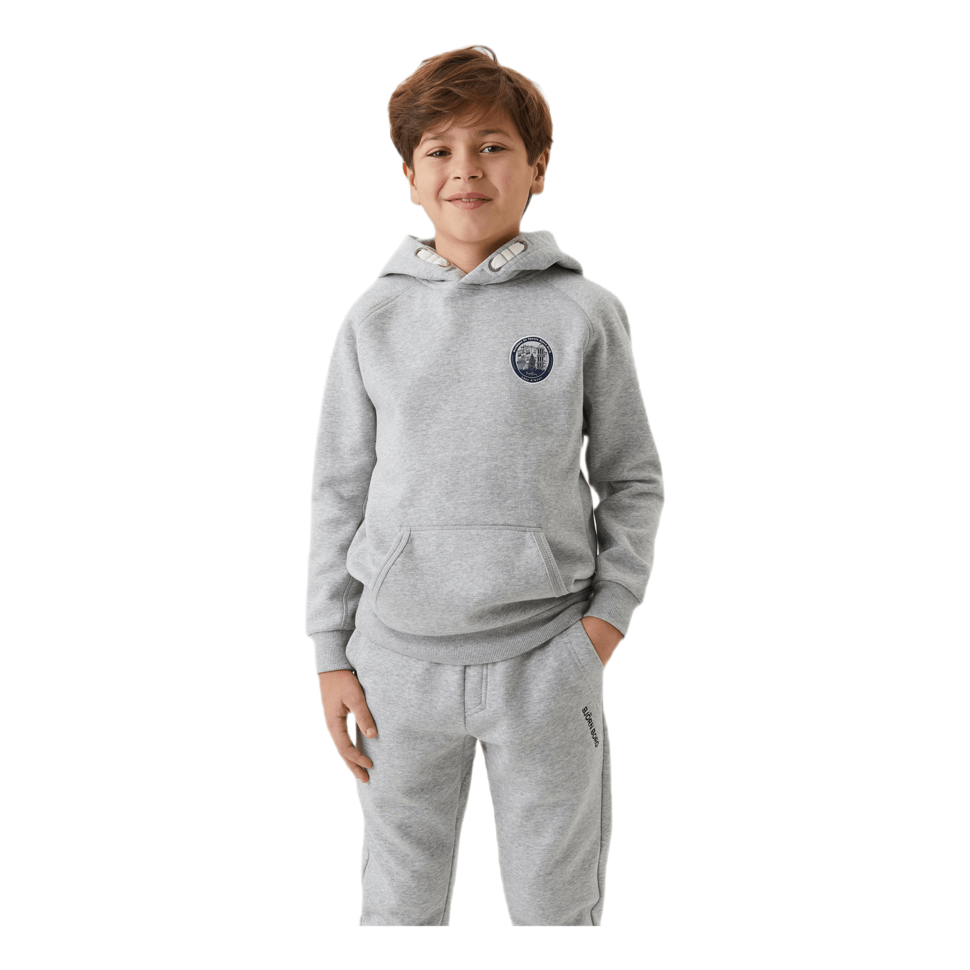 Jr Borg Sport Hoodie Grey