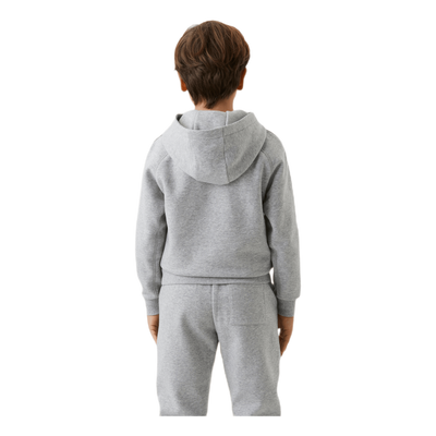 Jr Borg Sport Hoodie Grey