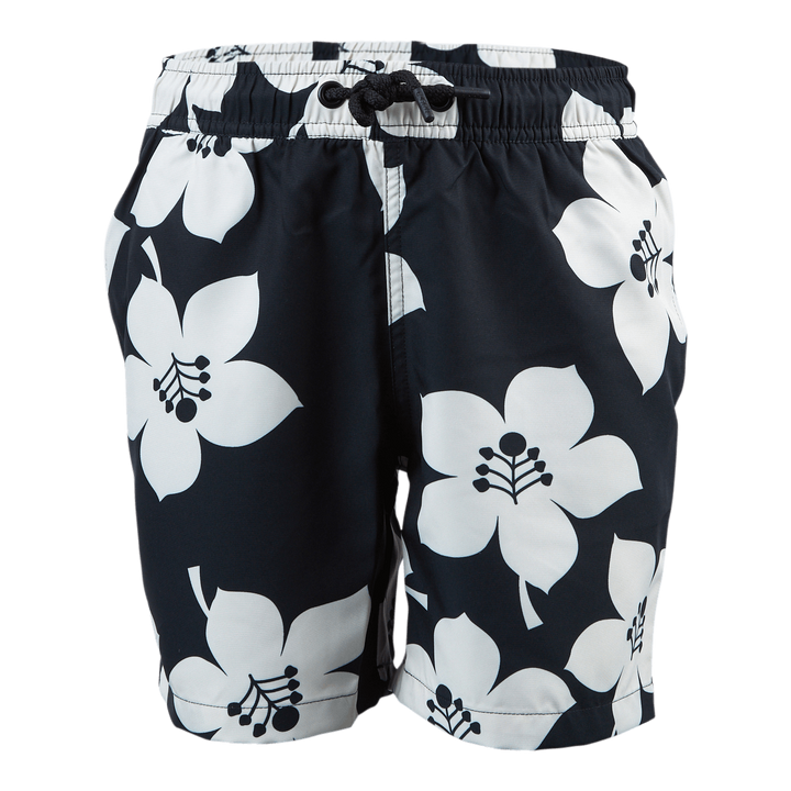 Jr Loose Kenny Swimshorts White/Black