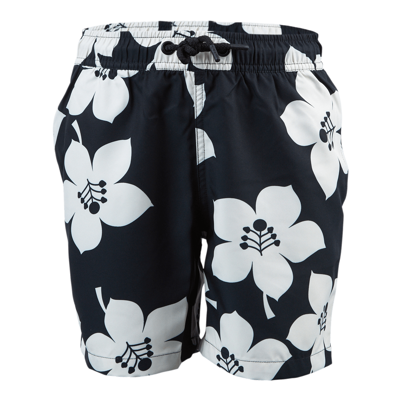 Jr Loose Kenny Swimshorts White/Black