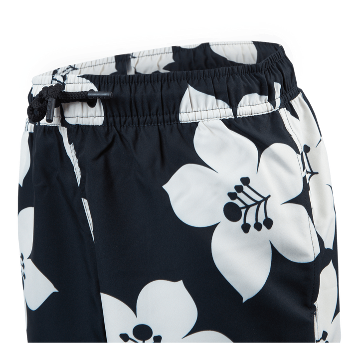 Jr Loose Kenny Swimshorts White/Black