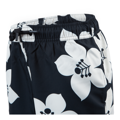 Jr Loose Kenny Swimshorts White/Black