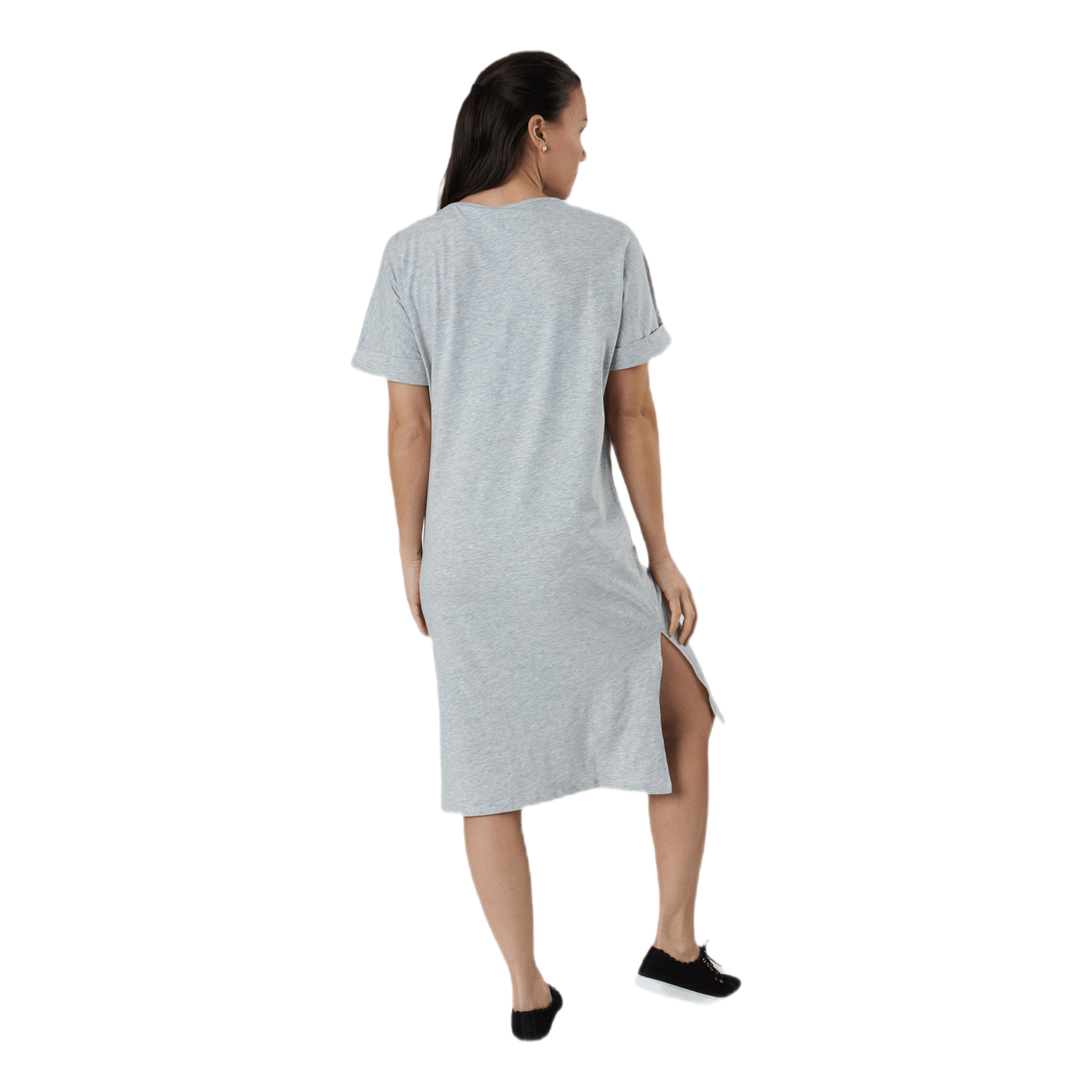 Neora Ss Fold Up Dress Grey