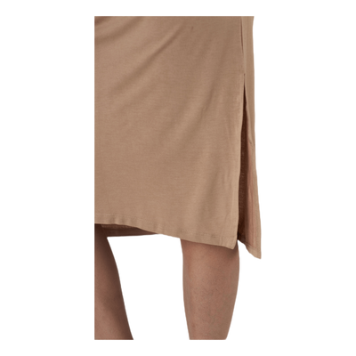 Neora Ss Fold Up Dress Beige