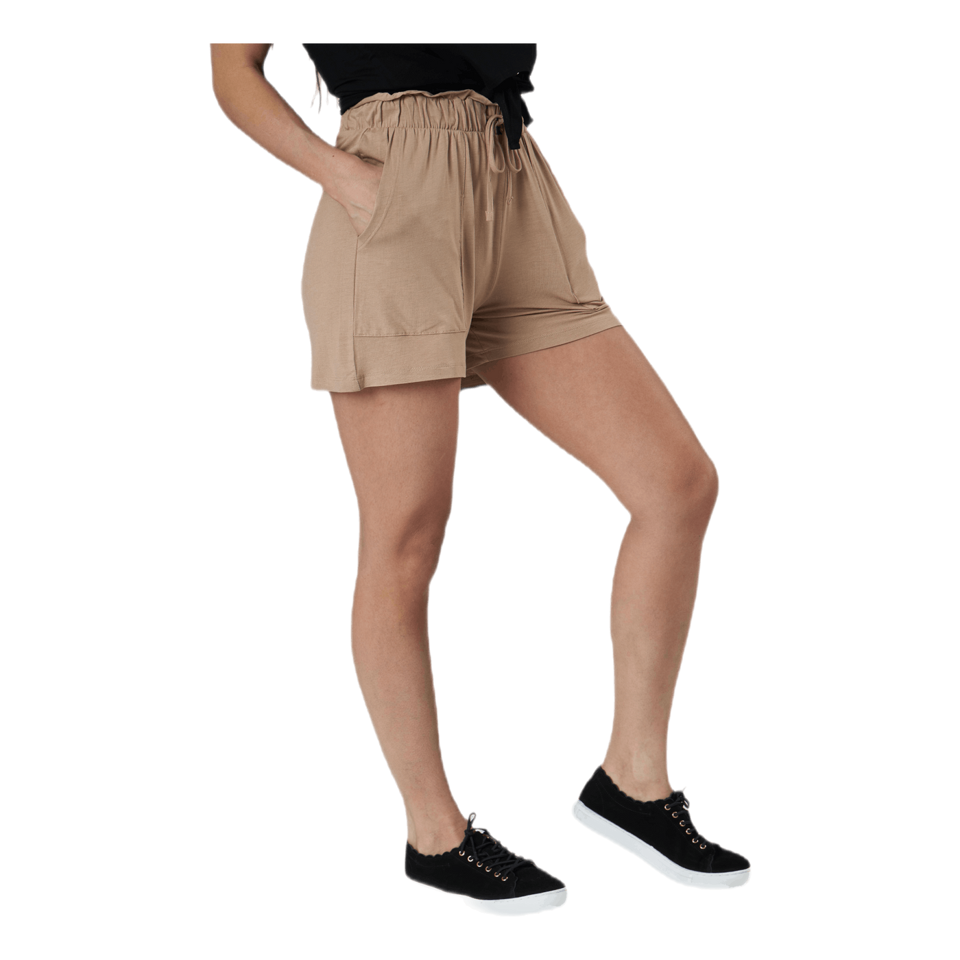 Neora Hw Frill Shorts Beige