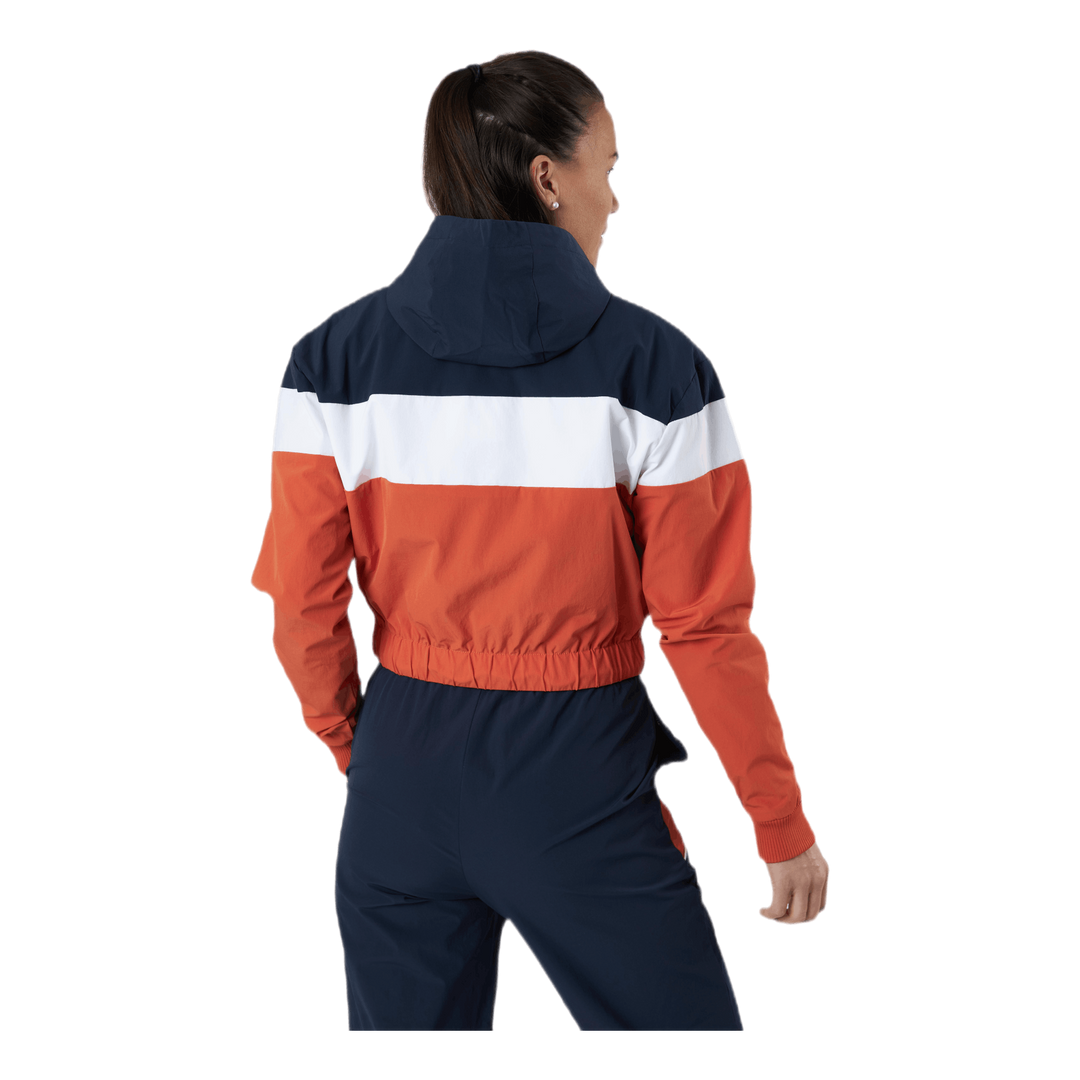 El Sambry Crop Track Top Orange