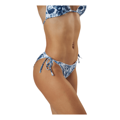 Kimo Ruffle Tie Tanga Blue/White