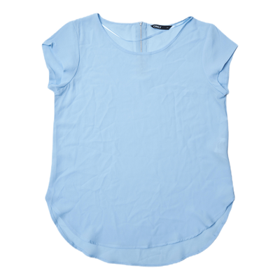 Vic S/S Solid Top Wvn Blue