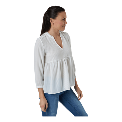 Bloom 3/4 Top Wvn White