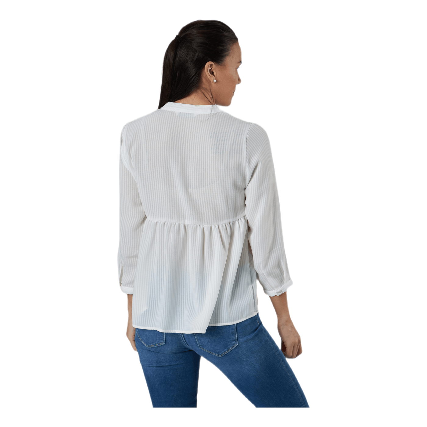 Bloom 3/4 Top Wvn White