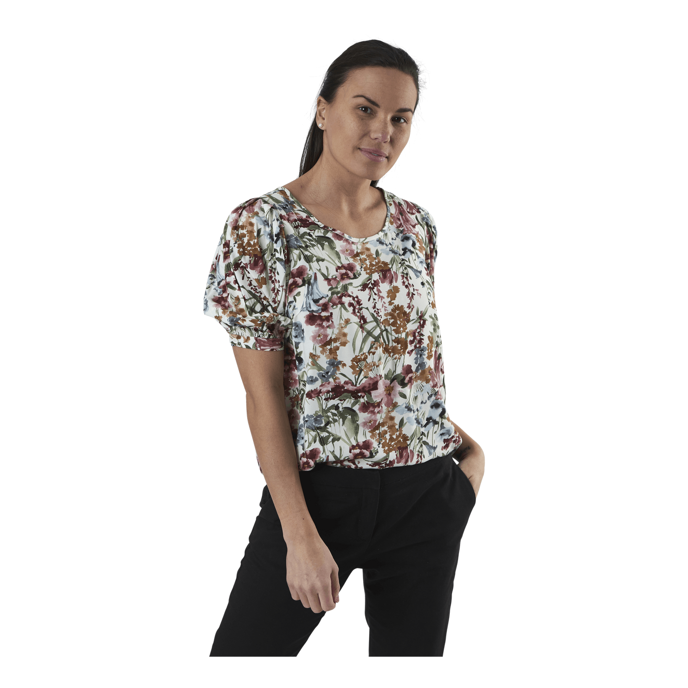 Karma Life 2/4 Aop Top Wvn White