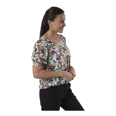 Karma Life 2/4 Aop Top Wvn White