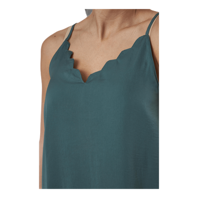 Debbie Singlet Wvn Green