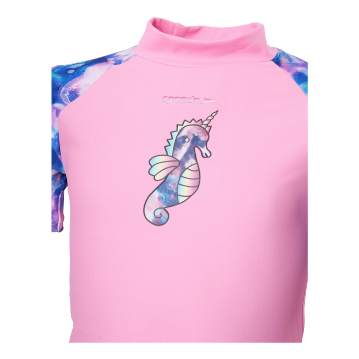 Sun Protection Top And Short Pink