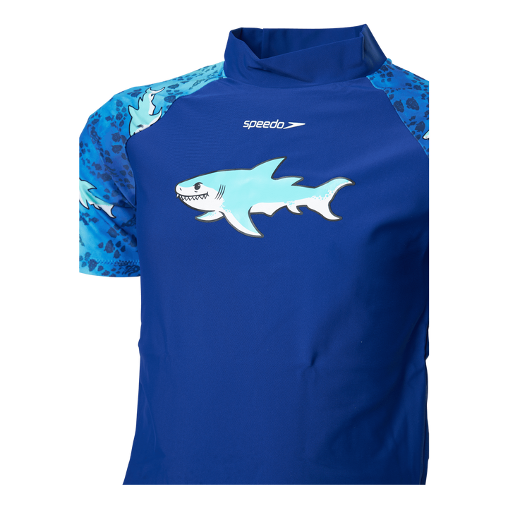 Sun Protection Top And Short Blue