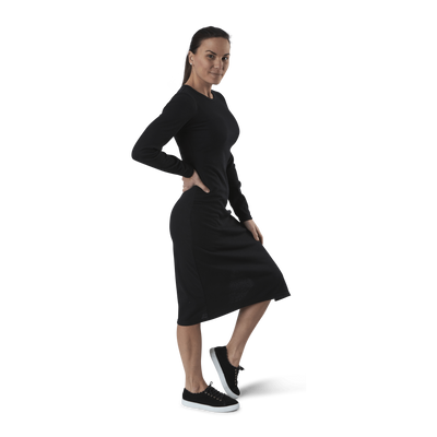 Quinn Rib Dress Black