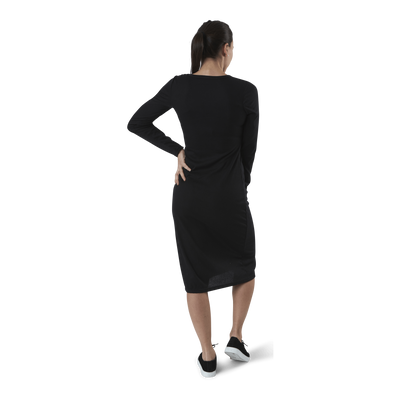 Quinn Rib Dress Black