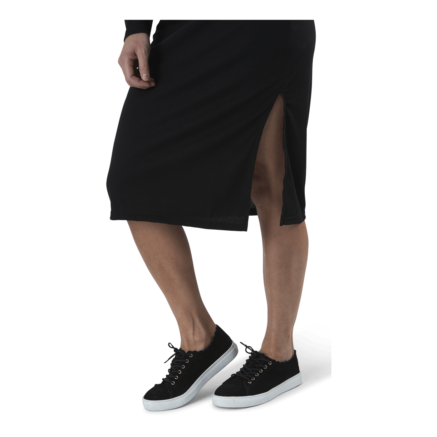 Quinn Rib Dress Black