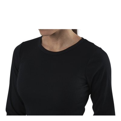 Quinn Rib Dress Black