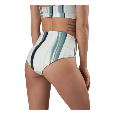 High Waist Brief White/Green